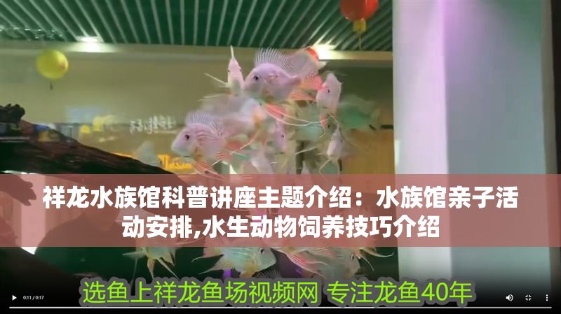 祥龍水族館科普講座主題介紹：水族館親子活動安排,水生動物飼養技巧介紹