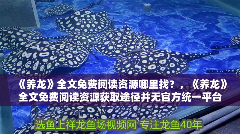 《養龍》全文免費閱讀資源哪里找？，《養龍》全文免費閱讀資源獲取途徑并無官方統一平臺提供服務