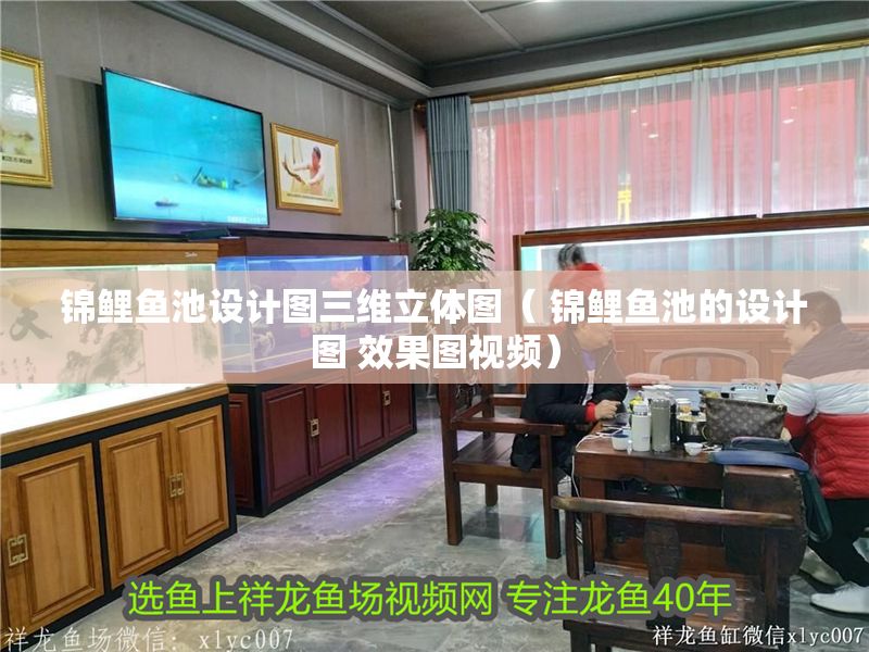 錦鯉魚池設計圖三維立體圖（ 錦鯉魚池的設計圖 效果圖視頻）