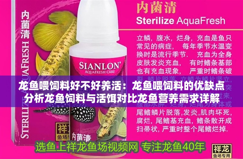 龍魚喂飼料好不好養活：龍魚喂飼料的優缺點分析龍魚飼料與活餌對比龍魚營養需求詳解