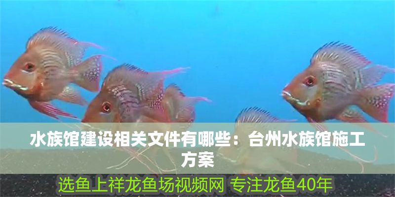 水族館建設相關文件有哪些：臺州水族館施工方案