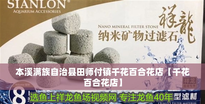 本溪滿族自治縣田師付鎮千花百合花店【千花百合花店】