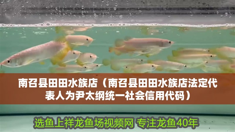 南召縣田田水族店（南召縣田田水族店法定代表人為尹太綱統一社會信用代碼）