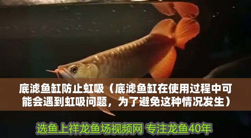 底濾魚缸防止虹吸（底濾魚缸在使用過程中可能會遇到虹吸問題，為了避免這種情況發生）