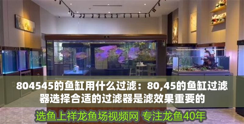 804545的魚缸用什么過濾：80,45的魚缸過濾器選擇合適的過濾器是濾效果重要的