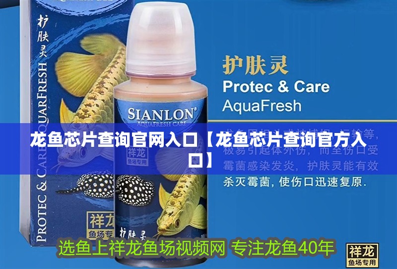 龍魚芯片查詢官網(wǎng)入口【龍魚芯片查詢官方入口】