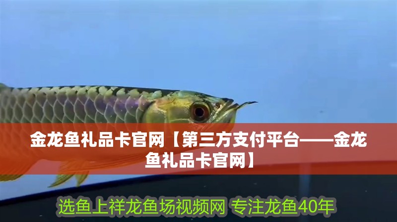 金龍魚禮品卡官網(wǎng)【第三方支付平臺——金龍魚禮品卡官網(wǎng)】
