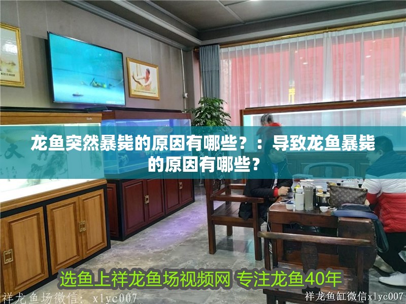 龍魚突然暴斃的原因有哪些？：導(dǎo)致龍魚暴斃的原因有哪些？