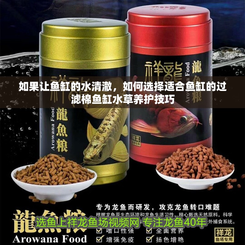 如果讓魚缸的水清澈，如何選擇適合魚缸的過濾棉魚缸水草養(yǎng)護(hù)技巧