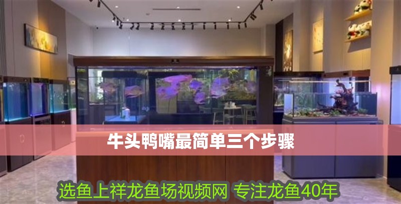 牛頭鴨嘴最簡單三個步驟