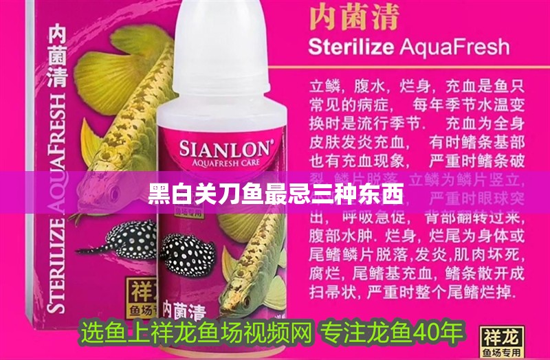 黑白關(guān)刀魚最忌三種東西