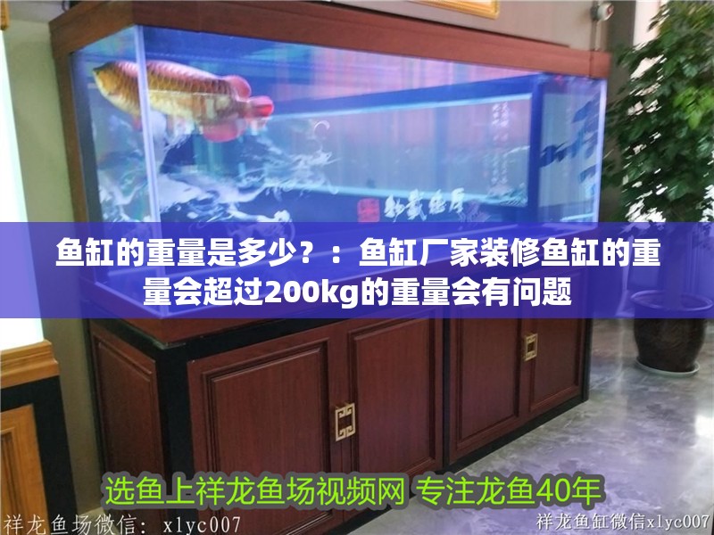 魚缸的重量是多少？：魚缸廠家裝修魚缸的重量會超過200kg的重量會有問題