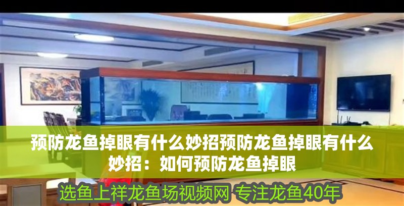 預防龍魚掉眼有什么妙招預防龍魚掉眼有什么妙招：如何預防龍魚掉眼