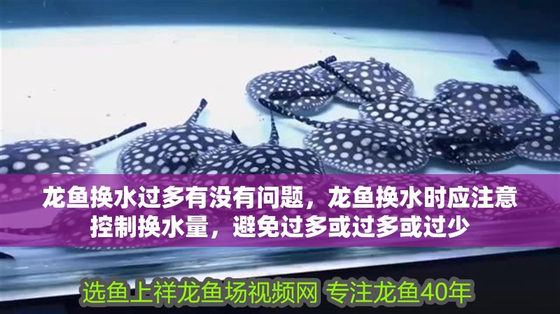 龍魚換水過多有沒有問題，龍魚換水時應(yīng)注意控制換水量，避免過多或過多或過少