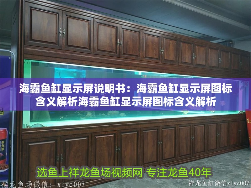 海霸魚缸顯示屏說(shuō)明書：海霸魚缸顯示屏圖標(biāo)含義解析海霸魚缸顯示屏圖標(biāo)含義解析