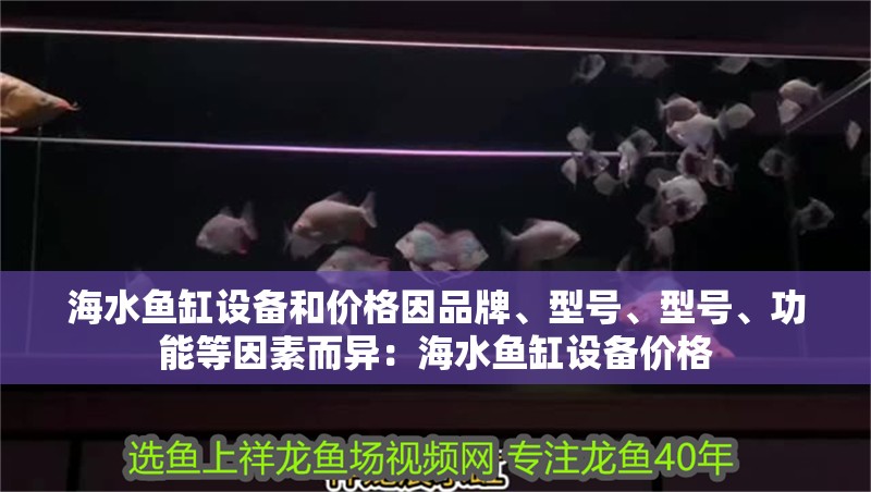 海水魚缸設備和價格因品牌、型號、型號、功能等因素而異：海水魚缸設備價格