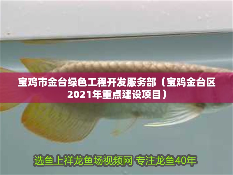 寶雞市金臺綠色工程開發(fā)服務(wù)部（寶雞金臺區(qū)2021年重點(diǎn)建設(shè)項(xiàng)目）