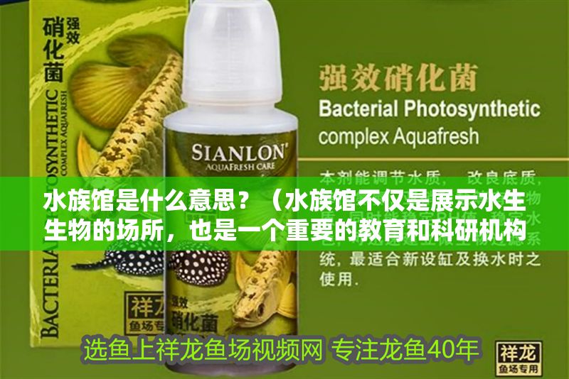 水族館是什么意思？（水族館不僅是展示水生生物的場(chǎng)所，也是一個(gè)重要的教育和科研機(jī)構(gòu)）
