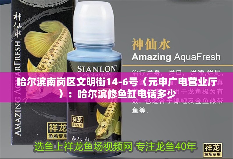 哈爾濱南崗區文明街14-6號（元申廣電營業廳）：哈爾濱修魚缸電話多少