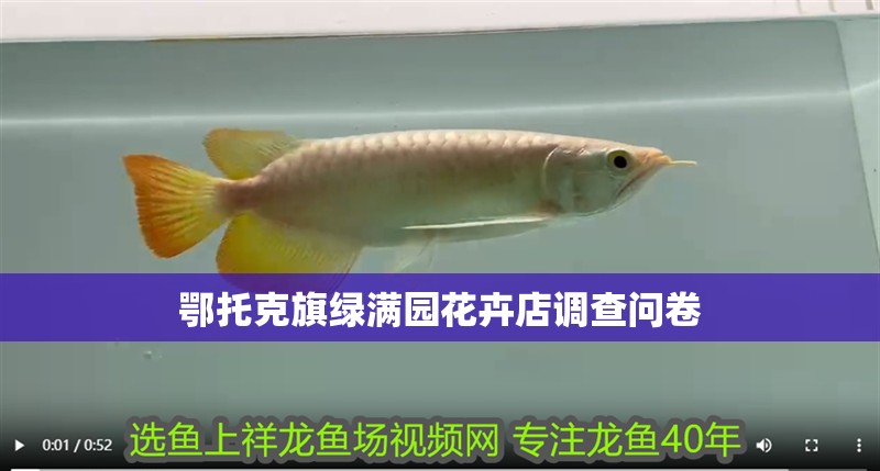 鄂托克旗綠滿園花卉店調(diào)查問卷