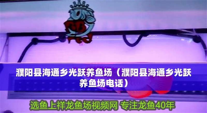 濮陽縣海通鄉光躍養魚場（濮陽縣海通鄉光躍養魚場電話）