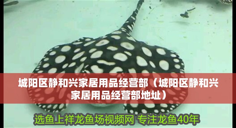 城陽區(qū)靜和興家居用品經(jīng)營部（城陽區(qū)靜和興家居用品經(jīng)營部地址）