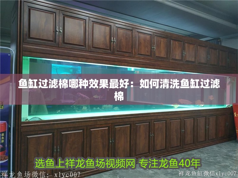 魚缸過濾棉哪種效果最好：如何清洗魚缸過濾棉