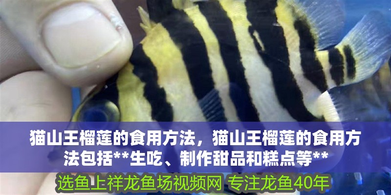 貓山王榴蓮的食用方法，貓山王榴蓮的食用方法包括**生吃、制作甜品和糕點等**