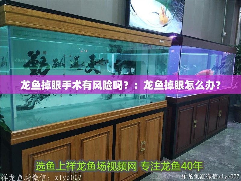 龍魚掉眼手術有風險嗎？：龍魚掉眼怎么辦？