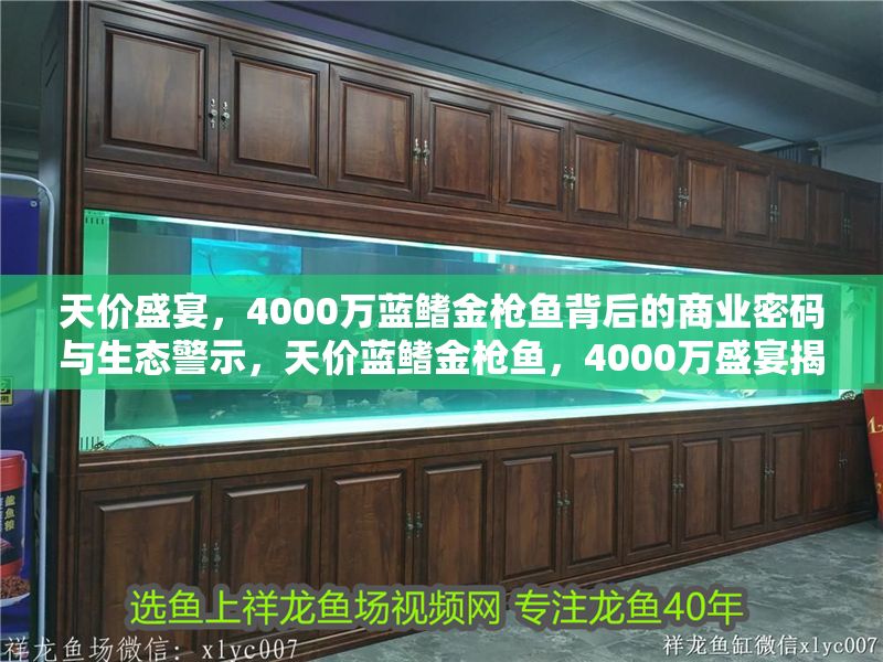 天價盛宴，4000萬藍鰭金槍魚背后的商業密碼與生態警示，天價藍鰭金槍魚，4000萬盛宴揭露的商業博弈與生態危機