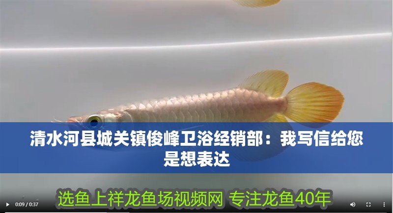 清水河縣城關(guān)鎮(zhèn)俊峰衛(wèi)浴經(jīng)銷部：我寫信給您是想表達(dá) 清水河縣城關(guān)鎮(zhèn)俊峰衛(wèi)浴經(jīng)銷部：我寫信給您是想表達(dá) 全國(guó)水族館企業(yè)名錄