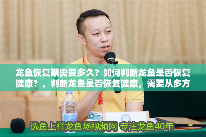 龍魚恢復期需要多久？如何判斷龍魚是否恢復健康？，判斷龍魚是否恢復健康，需要從多方面進行綜合評估