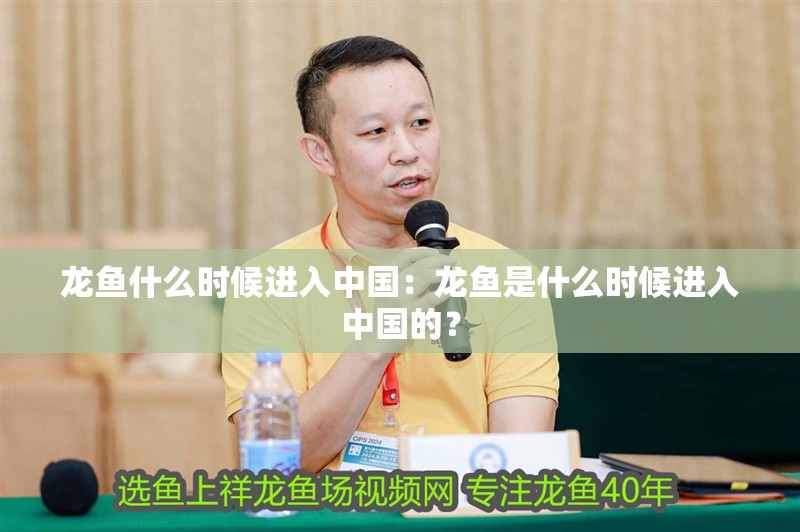 龍魚什么時候進入中國：龍魚是什么時候進入中國的？