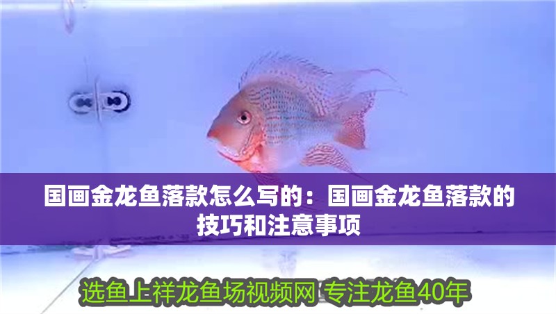 國畫金龍魚落款怎么寫的：國畫金龍魚落款的技巧和注意事項