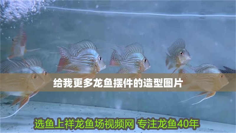 給我更多龍魚擺件的造型圖片