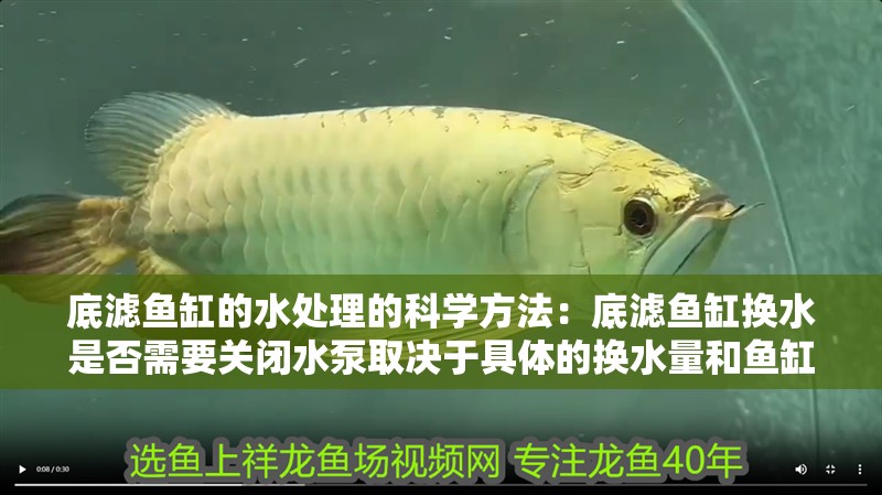 底濾魚(yú)缸的水處理的科學(xué)方法：底濾魚(yú)缸換水是否需要關(guān)閉水泵取決于具體的換水量和魚(yú)缸大小