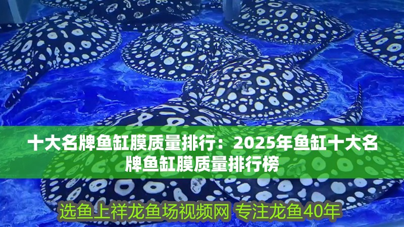 十大名牌魚缸膜質量排行：2025年魚缸十大名牌魚缸膜質量排行榜