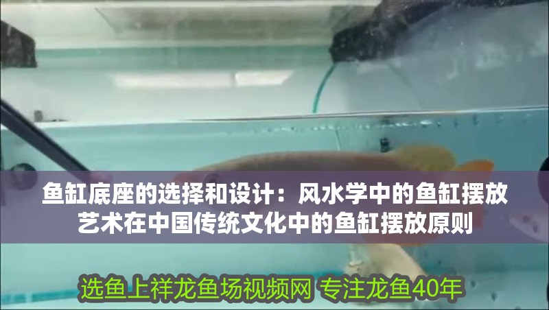 魚缸底座的選擇和設計：風水學中的魚缸擺放藝術在中國傳統文化中的魚缸擺放原則