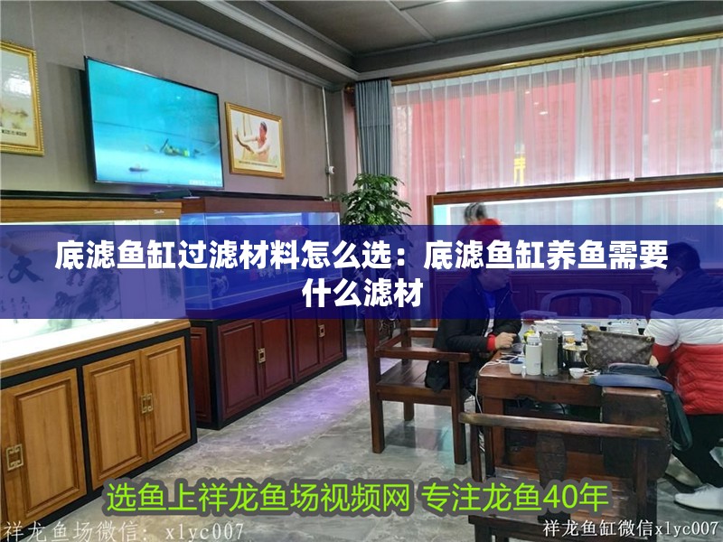 底濾魚缸過濾材料怎么選：底濾魚缸養魚需要什么濾材