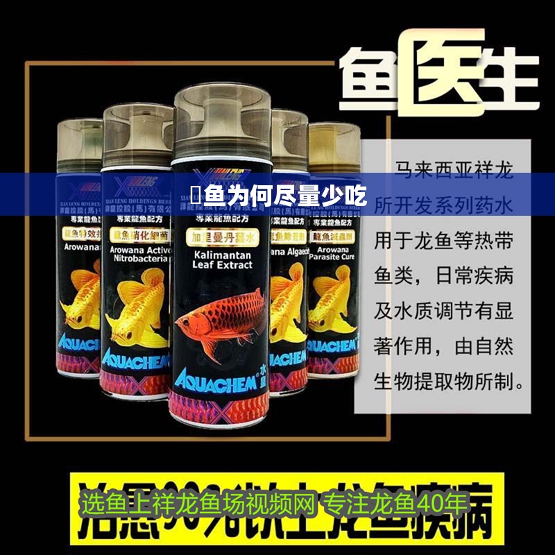 魟魚為何盡量少吃