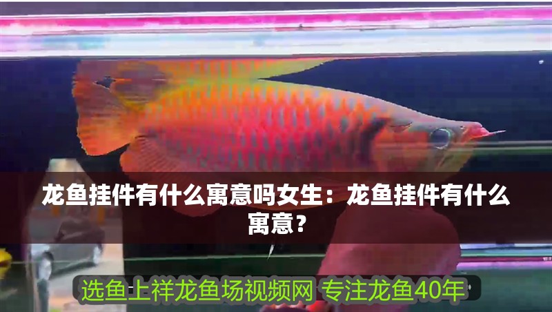 龍魚掛件有什么寓意嗎女生：龍魚掛件有什么寓意？