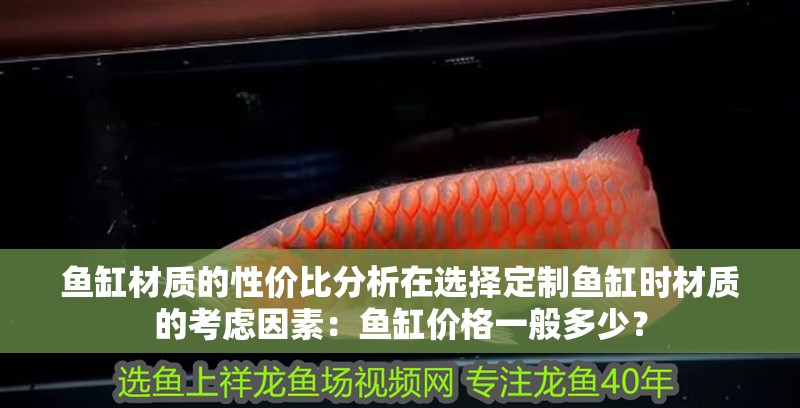 魚缸材質的性價比分析在選擇定制魚缸時材質的考慮因素：魚缸價格一般多少？
