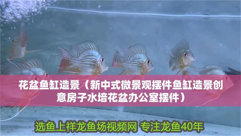 花盆魚(yú)缸造景（新中式微景觀擺件魚(yú)缸造景創(chuàng)意房子水培花盆辦公室擺件）
