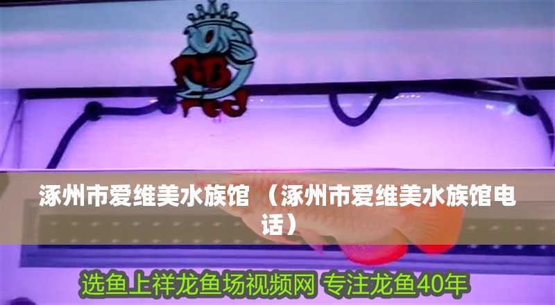 <strong><mark>涿州</mark></strong>市愛(ài)維美水族館 （<strong><mark>涿州</mark></strong>市愛(ài)維美水族館電話）