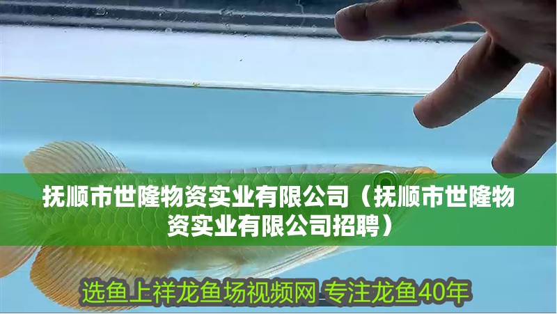 撫順市世隆物資實業有限公司（撫順市世隆物資實業有限公司招聘）