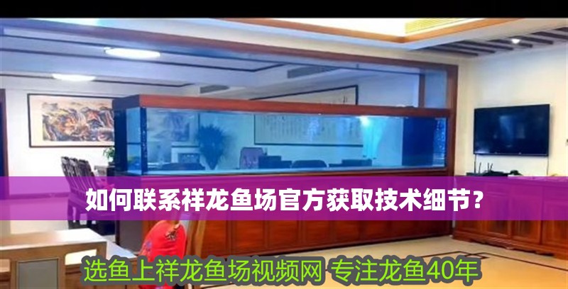 如何聯系祥龍魚場官方獲取技術細節？