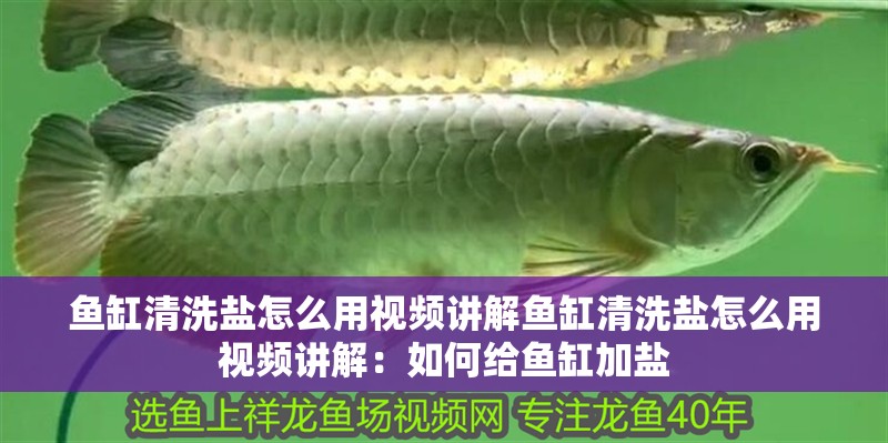 魚(yú)缸清洗鹽怎么用視頻講解魚(yú)缸清洗鹽怎么用視頻講解：如何給魚(yú)缸加鹽