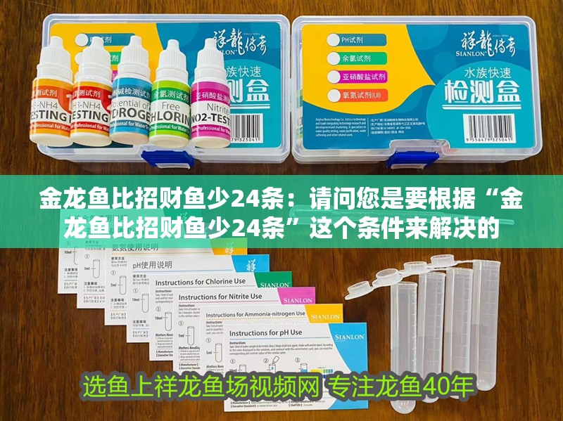 金龍魚比招財魚少24條：請問您是要根據“金龍魚比招財魚少24條”這個條件來解決的