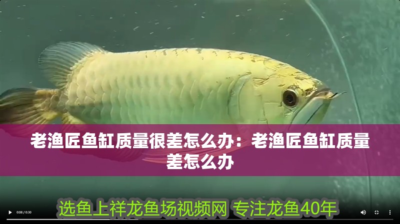 老漁匠魚(yú)缸質(zhì)量很差怎么辦：老漁匠魚(yú)缸質(zhì)量差怎么辦