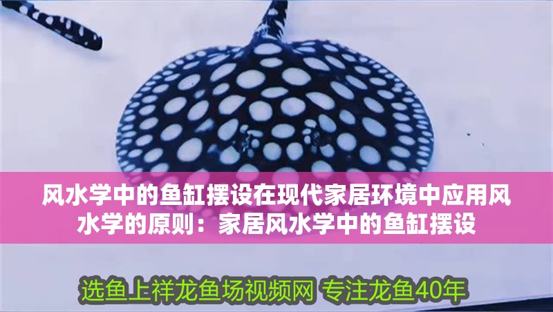 風水學中的魚缸擺設在現代家居環境中應用風水學的原則：家居風水學中的魚缸擺設